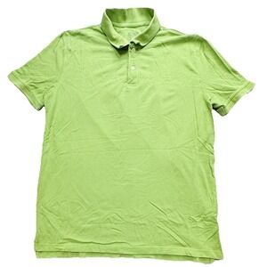 St. John's Bay Polo Shirt Adult Large Green Legacy Rugby Classic Preppy Mens